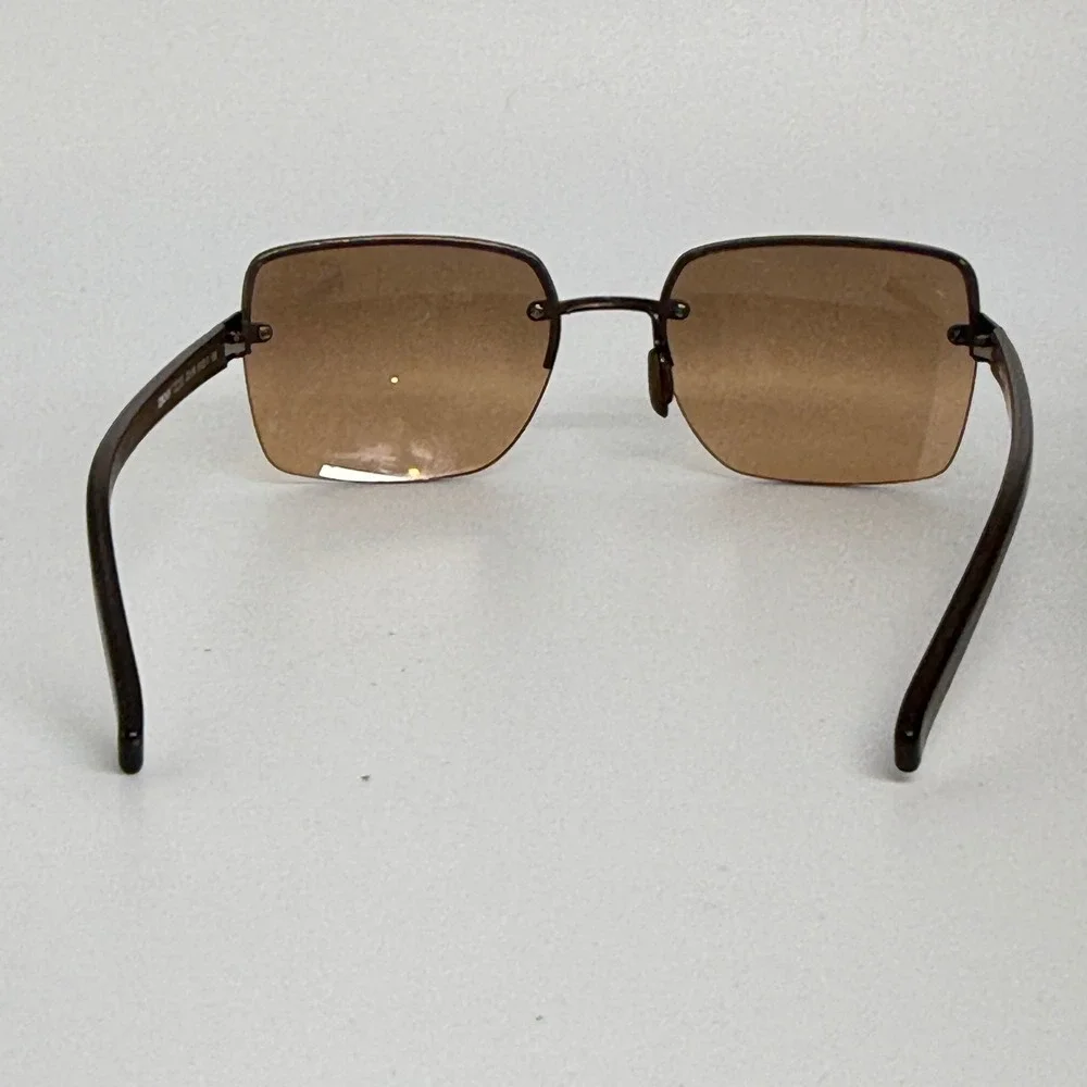 DKNY 7223S 225 Womens Brown‎ Rimless Square Sunglasses 57-17-135 21688